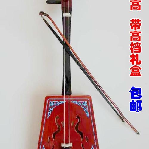 马头琴 蒙古马头琴摆件内蒙古蒙古族工艺品仿真马头琴带礼盒包邮