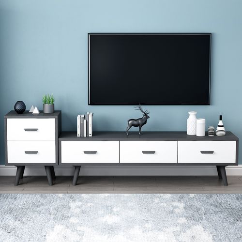 电视柜现代简约电视柜茶几组合北欧轻奢风小户型客厅