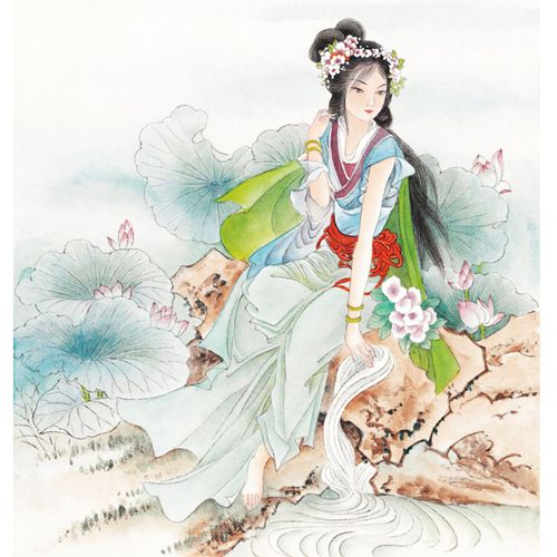 古风十字绣2021新款线绣diy手工自己绣古典仕女图小件简单满绣