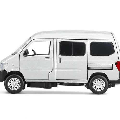 jkm132 五菱之光快递面包车合金车模六开门转向避震声光模型玩具