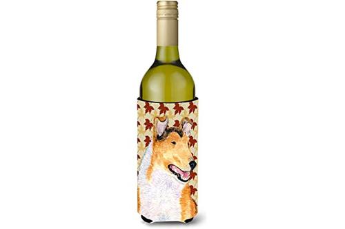 collie smooth fall leaves portrait michelob ultra koozies for