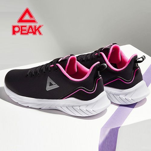 匹克运动鞋女冬款2021紫色女鞋专卖店跑步鞋冬季跑鞋女士波鞋皮面