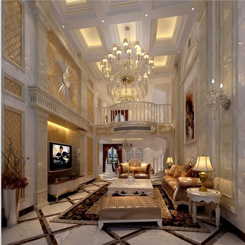 复式小户型别墅样板房 施工图纸cad 效果图 欧式新古典