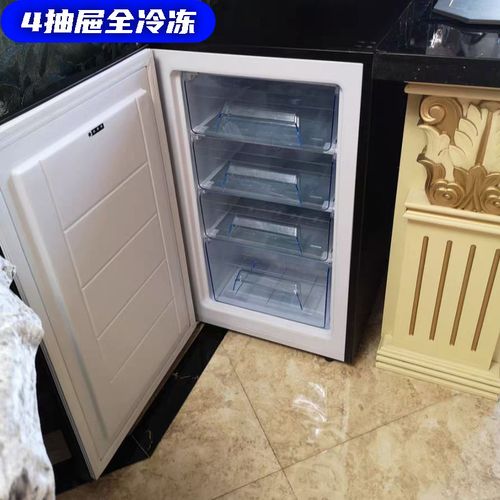 家用立式冷冻柜侧开门小冰柜 抽屉式迷你小冰箱母乳柜茶叶柜肉柜