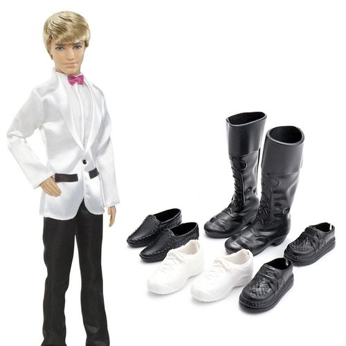 besegad 4 pairs mini sneakers cusp shoes knee high boots acc