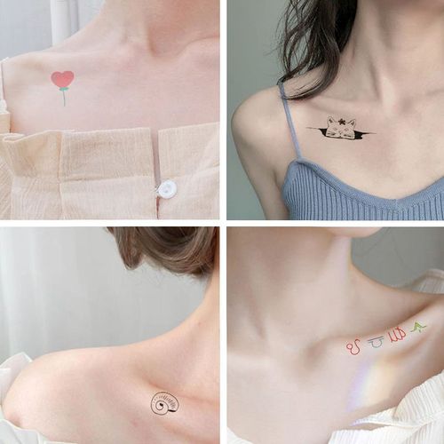 纹身贴防水持久女学生可爱仿真小清新锁骨手指泫雅ins