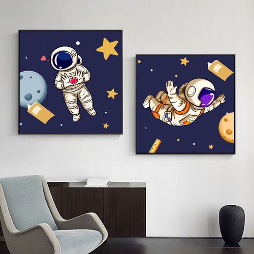 diy数字油画宇航员儿童油彩画填色治愈小尺寸手工解闷画画填充涂