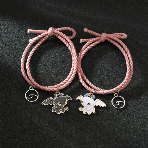 好朋友闺蜜手链二人女学生手环驯龙高手无牙仔姐妹情侣潮 无牙仔(波浪