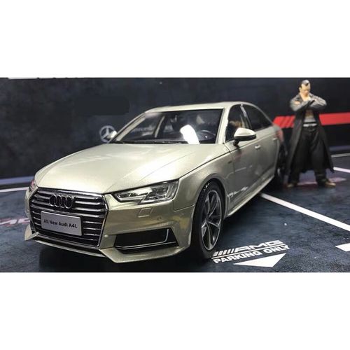 车模1:18奥迪 各型号 合金汽车模型1 18原厂 2017款奥迪a4l白金色