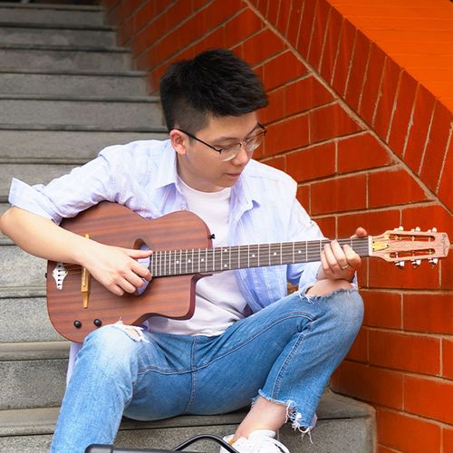 静音吉他民谣吉他初学者女生男生专用学生吉他男旅行单板41寸全单