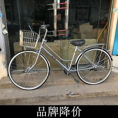 出口日本自行车内变速三速不锈钢老式复古车26寸24寸