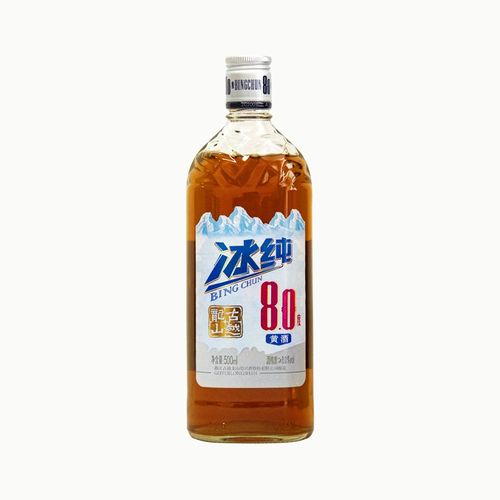 古越龙山 绍兴黄酒 花雕酒加饭酒 冰纯8八度糯米酒半干型礼盒 500ml单