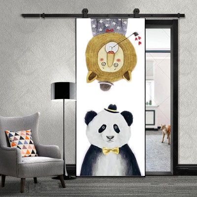 欧式贴纸门贴纸门上自玻璃遮挡的防水创意p房门画衣橱
