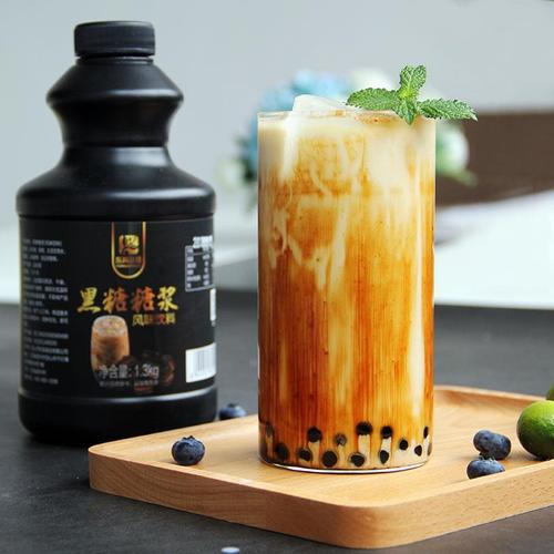 黑糖糖浆 黑糖珍珠黑糖鲜奶脏脏茶挂杯奶茶冲绳黑糖味原料批发