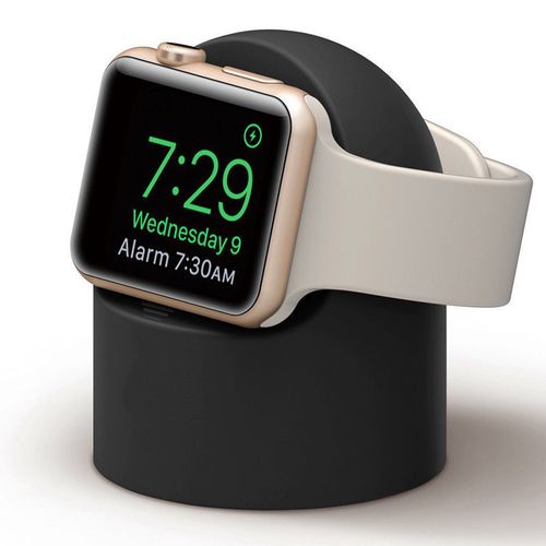 适用于苹果手表桌面充电支架肤感硅胶不伤表iwatch1-7/se充电底座