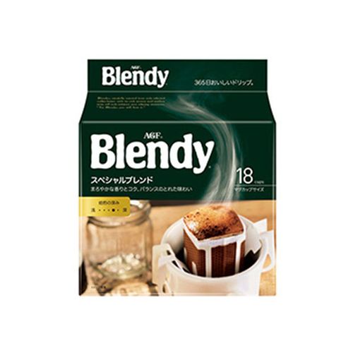 日本进口agf blendy挂耳咖啡滤挂滴漏式无蔗糖醇香咖啡18杯126g