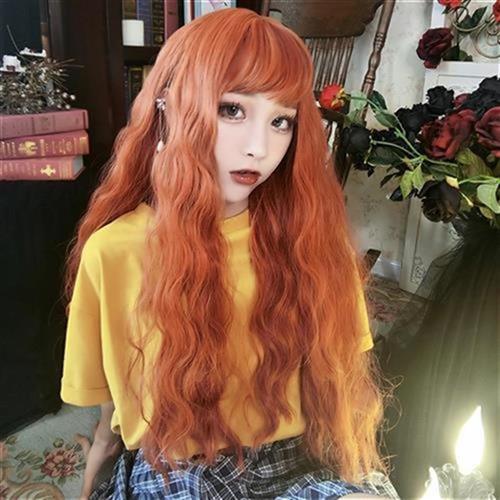 假发女长卷发玉米j烫网红泡面卷蓬松自然长发大波浪水