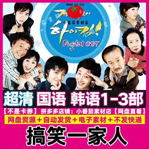 搞笑一家人电视剧搞笑一家人韩剧1-3部电子资源网盘发货虚拟素材