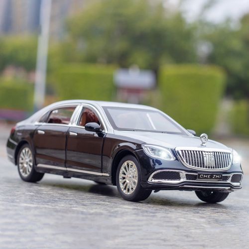 仿真1:24奔驰迈巴赫gls600合金汽车模型男孩声光回力玩具汽车摆件
