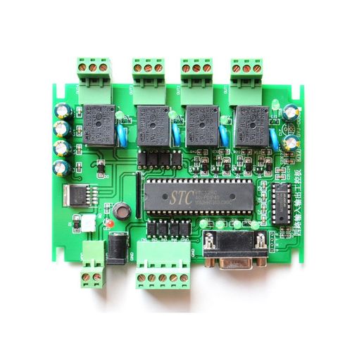 gyj-0095 四路输入输出继电器工控板 国产plc编程板 单片机编程 12v