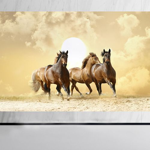 马野马奔驰的骏马草原奔马海报装饰画客厅书房办公室贴画墙画q15