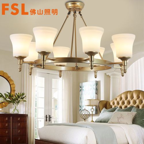 佛山照明后现代轻奢吊灯全铜客厅灯饰轻奢餐厅卧室大气灯具铜吊灯
