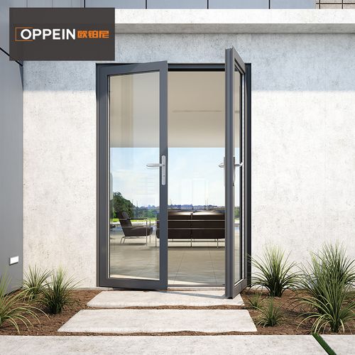 订金 欧铂尼门窗 钢化玻璃门平开门别墅庭院门铝合金门院子大门