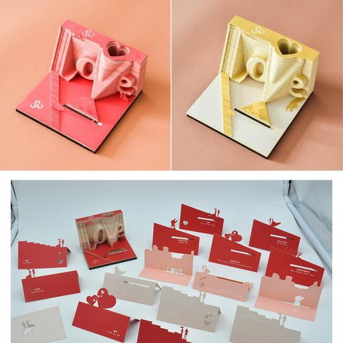 网红立体便签纸 3d立体便签纸便利贴日本清水寺创意纸雕筑艺术品建筑