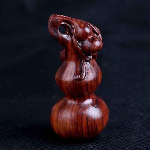 文玩手把件葫芦 花梨木紫檀木随身把玩养生手玩件辟邪挂件 包邮