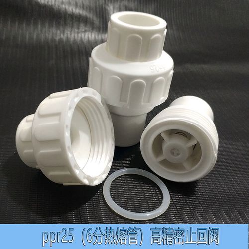 ppr止回阀热熔活接头精密6分25单向闭水阀门防倒逆流止水管材配件