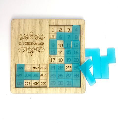 日历拼图puzzle a puzzle a day超难拼图日历每智力烧脑木质礼物 月刊