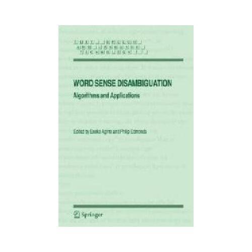 【预订】word sense disambiguation: algorithms and
