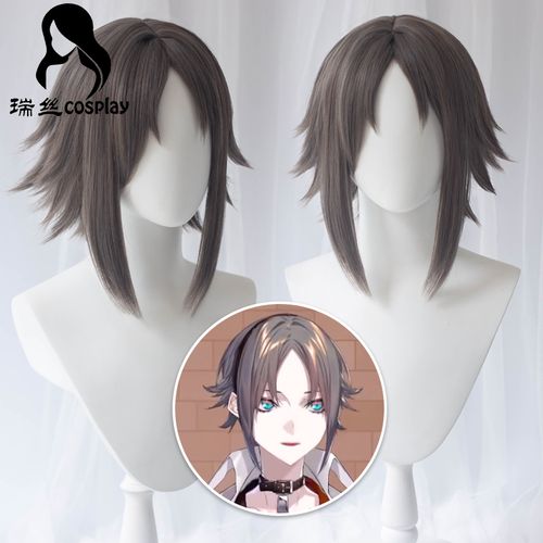 魅力 虚拟主播 vtuber 彩虹社 新成员 mysta cos假发气质中分现货