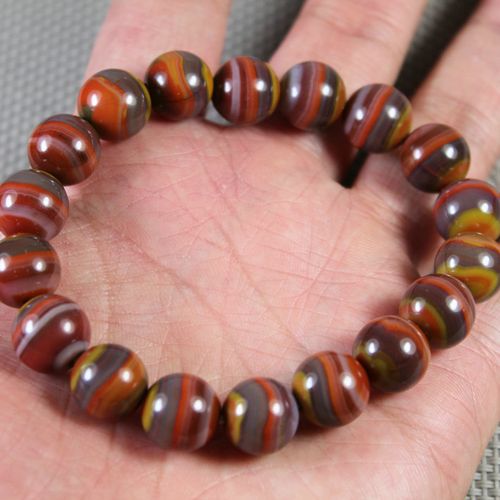 【战国红专卖】天然宣化上谷战国红玛瑙手串手链 12mm 收藏级