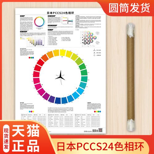 日本pccs色卡色彩搭配色卡24色相环海报调色卡国标色卡样本通用蒙赛尔