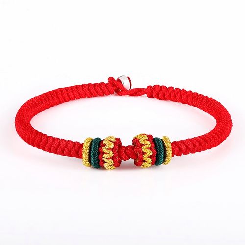 转运珠手绳手工编织红绳女手链穿饰品配饰转运珠diy本命年礼物 款式1