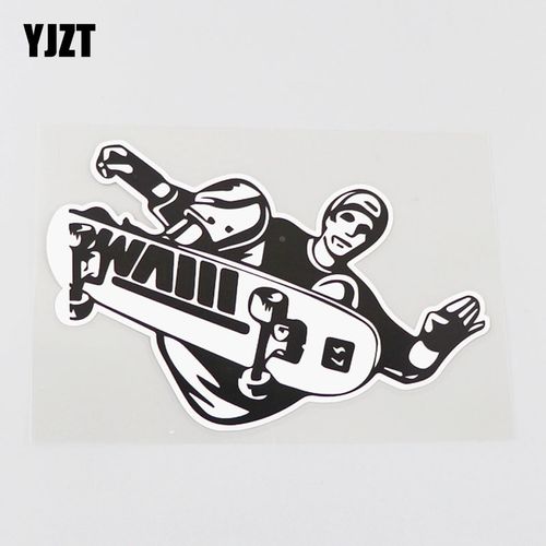 yjzt 滑板少年 创意滑板运动炫酷汽车贴纸 个性趣味车贴 cst21