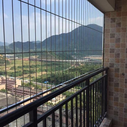 阳台实心304不锈钢防盗网防坠隐形防护网/窗/5mm定制深圳上门安装