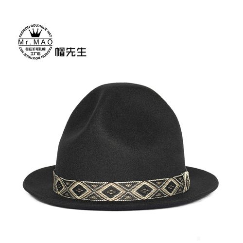 复古礼帽男秋冬英伦小高帽韩版时尚百搭演出舞台青年街舞嘻哈帽子