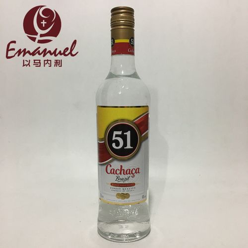 巴西原装进口洋酒 cachaca 卡察沙卡萨莎51甘蔗酒朗姆酒 700ml
