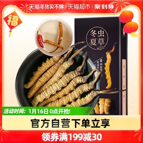 青源堂冬虫夏草正品干货可搭那曲虫草泡酒养生茶非旗舰店1克装