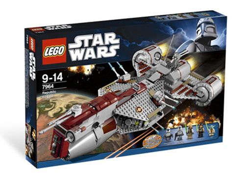 儿童益智玩具乐高 lego 7964 星球大战系列共和国快速军舰 稀有