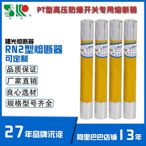 保险管rn2-10kv/0.5a高压防爆开关用熔断器165*20mm断熔器 曙光