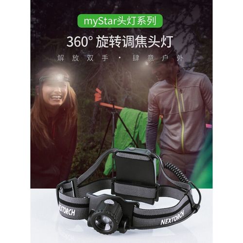进口德国日本纳丽德mystar无极调焦头灯可充电户外探险夜钓越野跑