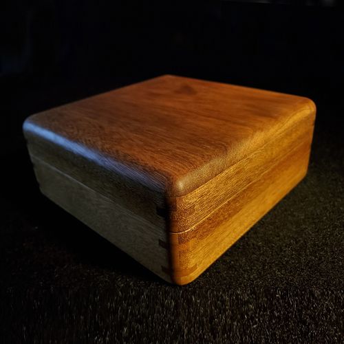 高档素匠木古金丝楠卯首饰盒古董榫木复古风仿艺收纳珠宝百宝奢华