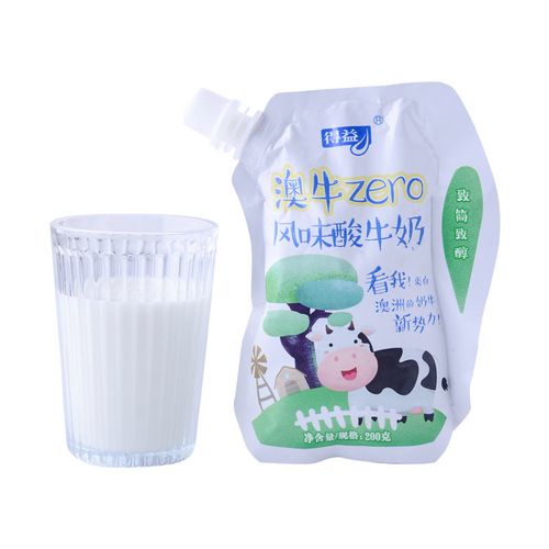 得益澳牛zero风味酸牛奶200g/袋