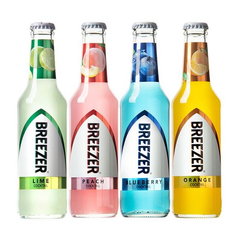 百加得breezer冰锐果味鸡尾酒洋酒预调朗姆酒275ml*24瓶爱情公寓