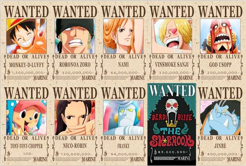 路飞15亿海贼王1000片木质拼图通缉令海报周边全套悬赏令.