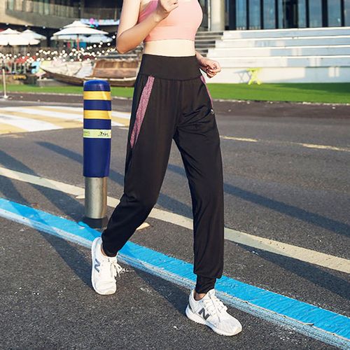加肥加大加厚宽松运动裤女跑步长裤时尚速干胖mm高腰
