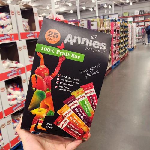澳洲直邮annies 水果条 水果干 无添加 25包独立包装 500g包邮